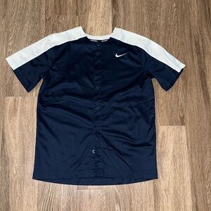Nike baseball button up shirt
